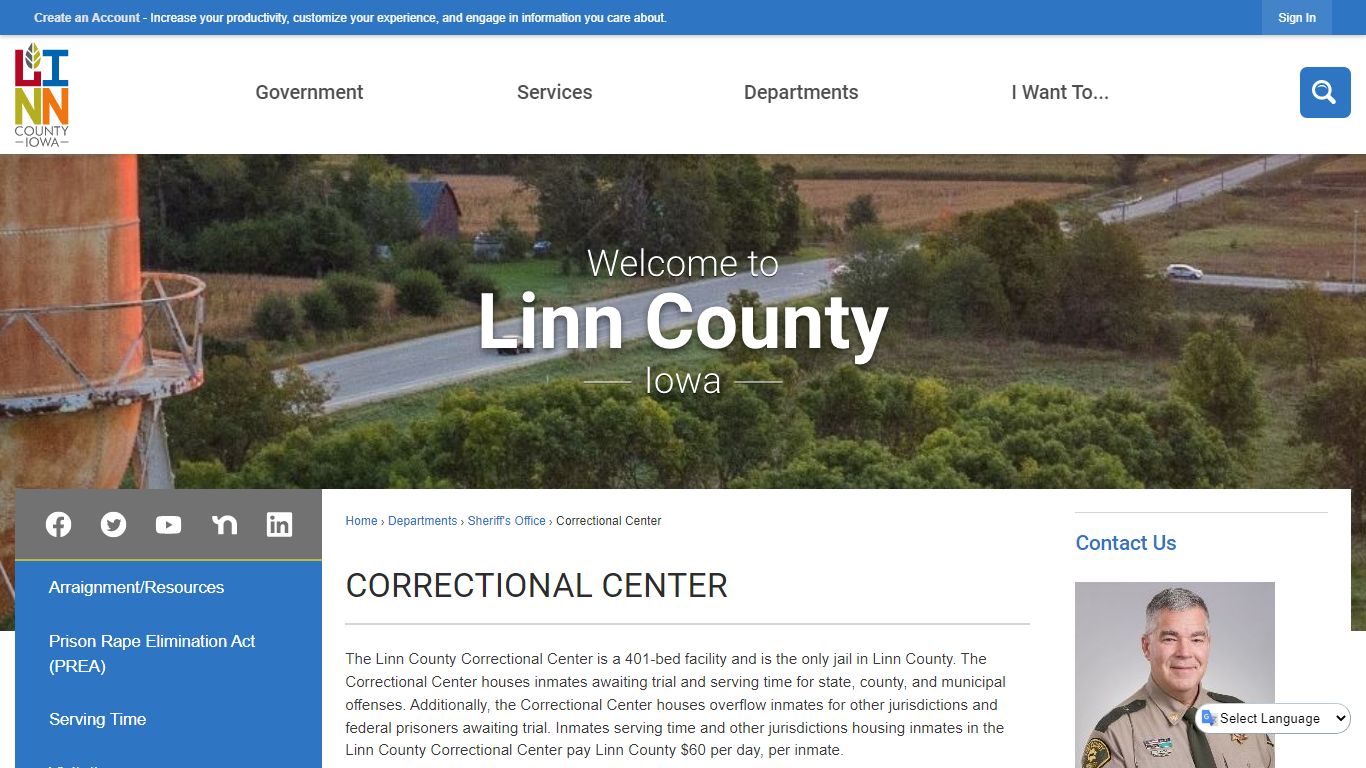 Correctional Center | Linn County, IA - Official Website