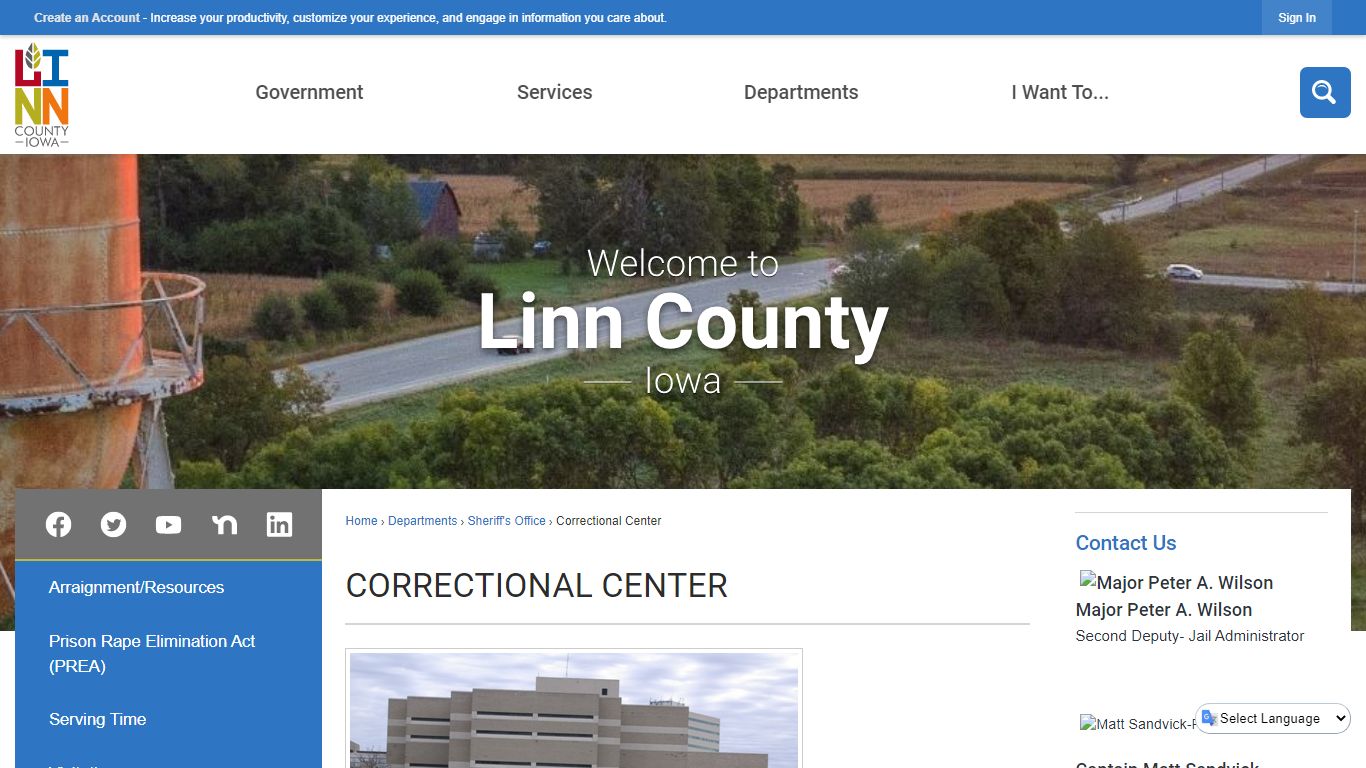 Correctional Center | Linn County, IA - Official Website